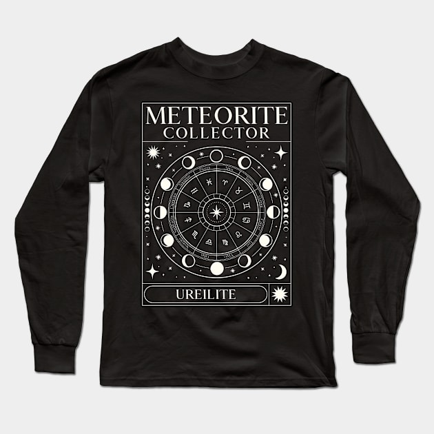 Meteorite Collector Ureilite Meteorite Meteorite Long Sleeve T-Shirt by Meteorite Factory